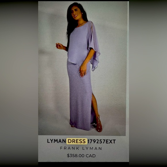 Full length dress.  Canadian Designer Frank Lyman - Picture 1 of 5